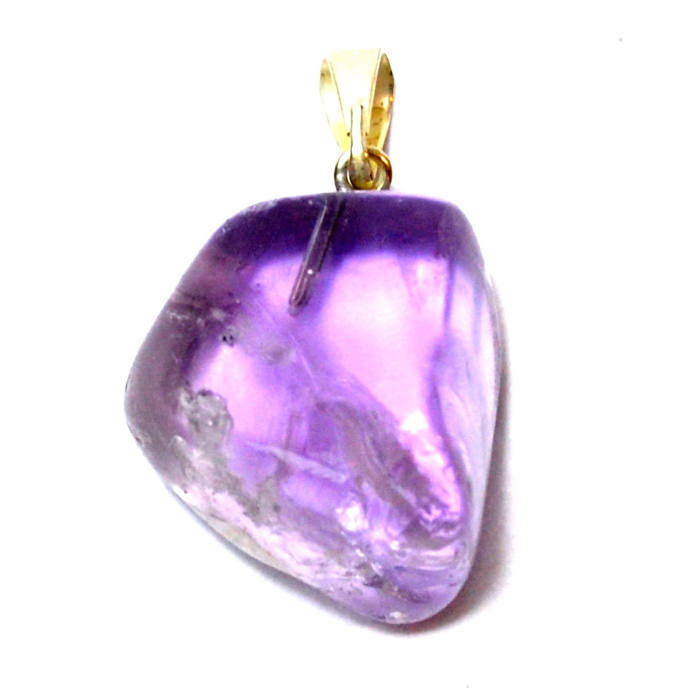 Amethyst tumbled stone pendant (image for) Amethyst tumbled stone pendant