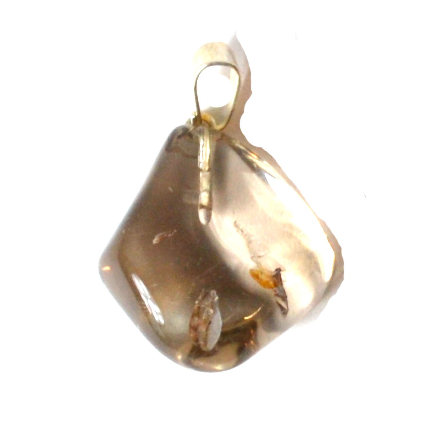 (image for) Citrine tumbled stone pendant