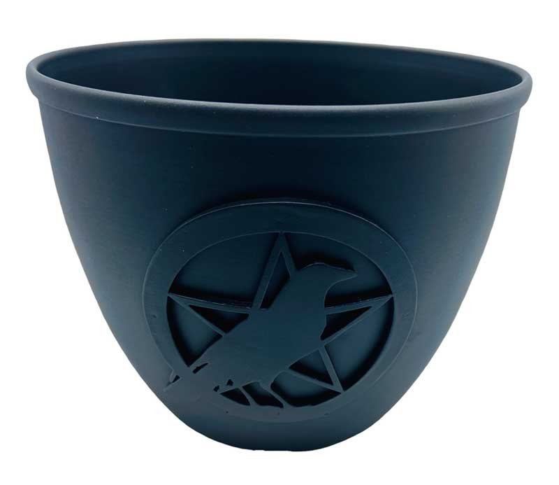 3 1/2" Pentagram & Bird candle holder (image for) 3 1/2" Pentagram & Bird candle holder