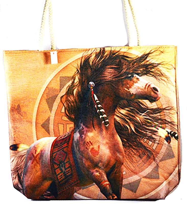 (image for) 17" x 17" Horse tote bag