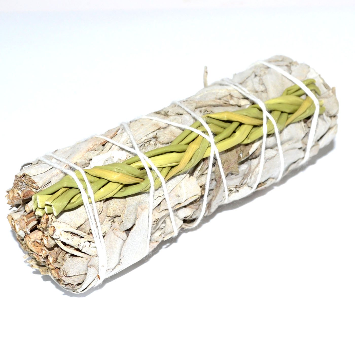 (image for) 4" White Sage & Sweet Grass smudge stick