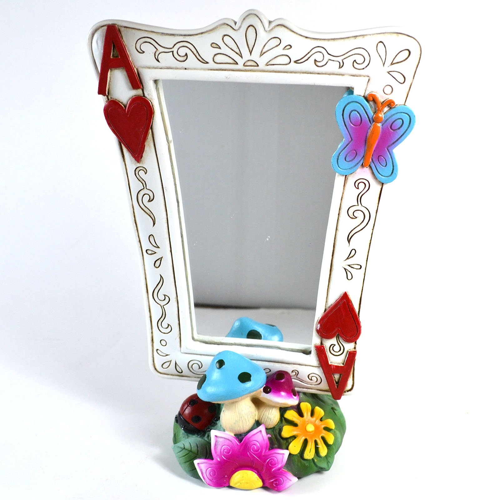 (image for) 8 1/2" Alice in Wonderland Playing Card Mirror