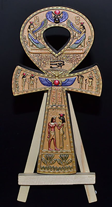 6" Ankh gold W stand (image for) 6" Ankh gold W stand