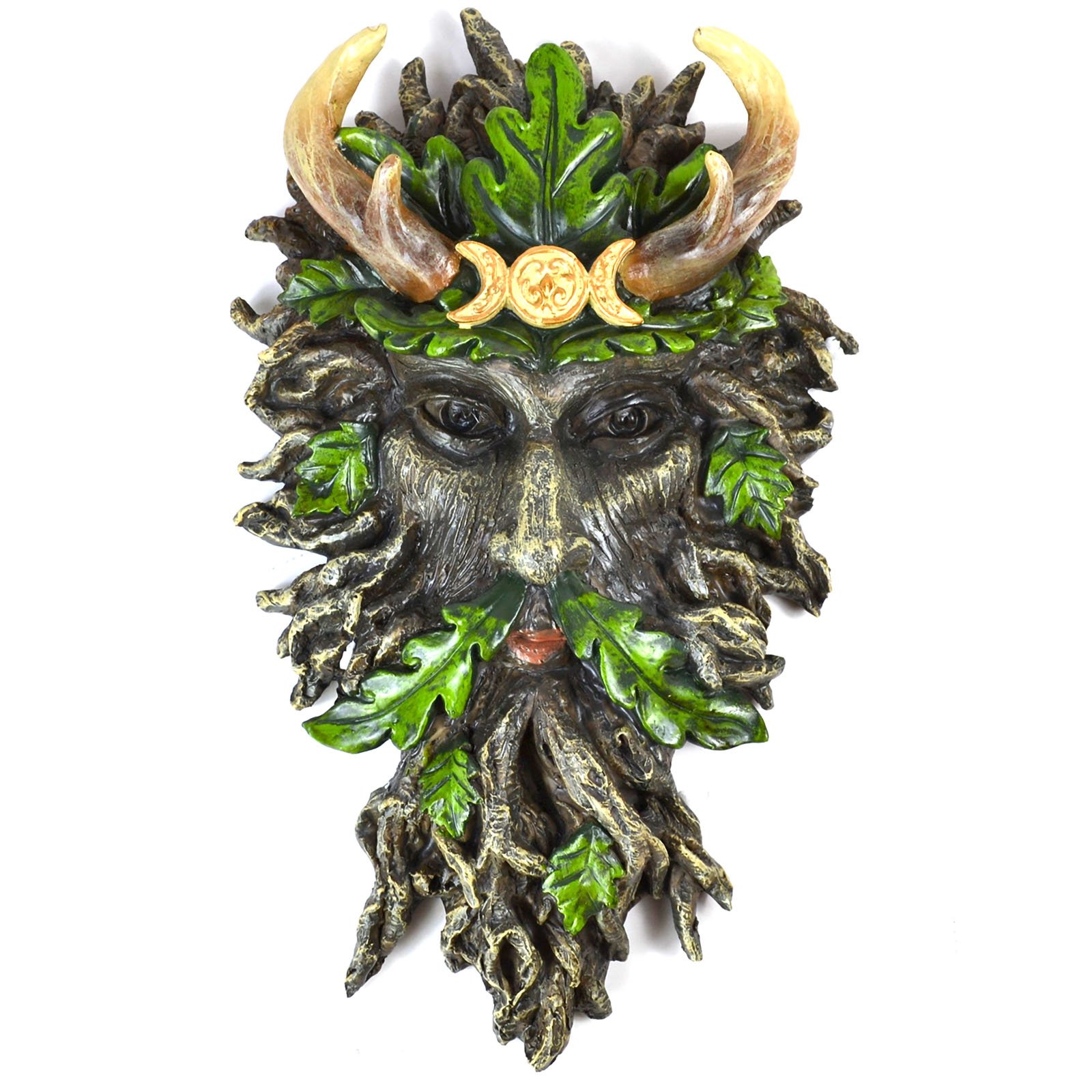 (image for) 10 1/2" Greenman wall plaque