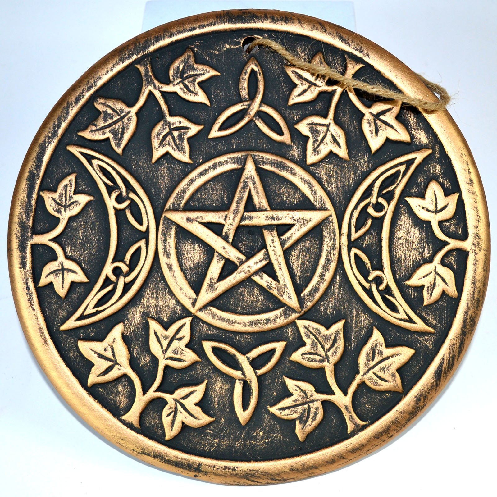 7 3/4" Triple Moon wall plaque (image for) 7 3/4" Triple Moon wall plaque